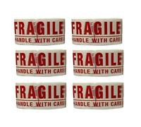 Kav Strong Adhesive Fragile Packaging Tape - 48mm X 66M Rolls For Secure Box Sealing, Parcel Tape With Improved Formula