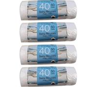 Kav Swing Bin Liners 50L - 4 Rolls (160 Tie Handle Bags), Fresh Linen Scented, Strong Jumbo Rubbish Bags With Drawstring