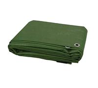 KAV -Tarpaulin Waterproof Heavy Duty 130 GSM Large - 3.60 x 5.48 m (12 x 18 ft) with Eyelets Ground Sheet Multifunctional Quality Cover Tarp (Green)