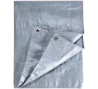 KAV Universal Premium Cover Tarpaulin Waterproof Heavy Duty Tarp with Eyelets Ground Sheet in Grey for Garden Furniture, Pool, Car, Truck - 6 x 9 FT