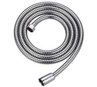 KAV Universal Shower Hose - Flexible Anti-Kink Stainless Steel Hose with Brass Insert & Chrome Finish - Leakproof, High Pressure Resistant, Easy DIY Replacement, Fits Most Shower Heads - 1 Meter