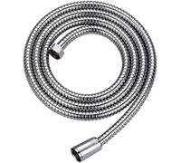 KAV Universal Shower Hose - Flexible Anti-Kink Stainless Steel Hose with Brass Insert & Chrome Finish - Leakproof, High Pressure Resistant, Easy DIY Replacement, Fits Most Shower Heads - 2 Meter