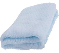 KAV Waffle Patterned Wrap Blanket in Light Blue KAV Light Blue