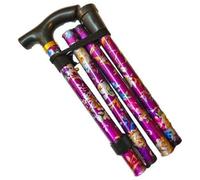 KAV Walking Stick Adjustable Height- Folding and Extendable Support Cane, Ambulation Aid Durable Mobility and Walking Aid - Collapsible Support Stick and Adaptive Companion for Movement