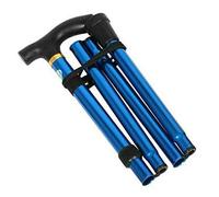 KAV Walking Stick, Easy Adjustable Height Folding Extendable Walking Cane, Lightweight Flexible and Durable Walking Aid Collapsible Walking Stick - Purple Floral