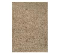 KAV Washable Area Rug - Shaggy Soft Non-Slip Carpet for Living Room, Bedroom, Dining or Kitchen - Durable, Elegant, Non-Shedding Indoor Floor Rug - Mid Beige - 110 X 60cm