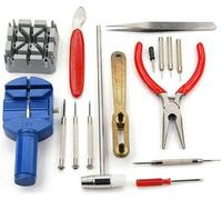 KAV Watch Band Strap Link Pin Remover Adjustable Repair Tool Kit with 16 Pcs Head Hammer Set for Wrist Strap Adjustment and Watch Removal Repair