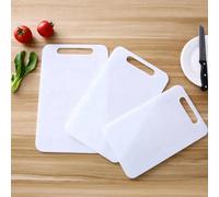 Kav- White Durable Chopping Cutting Slicing Board Set Made Of Plastic (Large 40 X 25)
