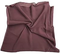 KAV Women Plain Elegant Chiffon Head Scarf Hijab - Silk Changer and Color Turban Light Large Maxi Hair Wrap Cover for Girls - Shawl Head Piece (Dusty Wine)
