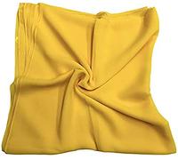 KAV Women Plain Elegant Chiffon Head Scarf Hijab - Silk Changer and Color Turban Light Large Maxi Hair Wrap Cover for Girls - Shawl Head Piece (Yellow)