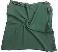 KAV Women Plain Elegant Chiffon Head Scarf Hijab - Silk Changer and Color Turban Light Large Maxi Hair Wrap Cover for Girls - Shawl Head Piece (Ocean)