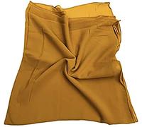 KAV Women Plain Elegant Chiffon Head Scarf Hijab - Silk Changer and Color Turban Light Large Maxi Hair Wrap Cover for Girls - Shawl Head Piece (Mustard)