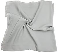 KAV Women Plain Elegant Chiffon Head Scarf Hijab - Silk Changer and Color Turban Light Large Maxi Hair Wrap Cover for Girls - Shawl Head Piece (Light Grey)