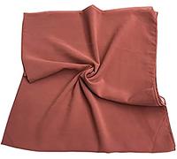 KAV Women Plain Elegant Chiffon Head Scarf Hijab - Silk Changer and Color Turban Light Large Maxi Hair Wrap Cover for Girls - Shawl Head Piece (Coral)