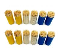 KAV Wooden 1200 PCS Appetisers Toothpicks Eco-Friendly Cocktail Sticks Pocket Tooth Picks for Home, Office, Restaurants, Party or Crafts - 65mm