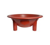 Kavafied Tanoa - Traditional Kava Bowl, 1.5 Gallons, Food Safe PP, 15"x15"x5.5" (Tu'i Tonga Red)