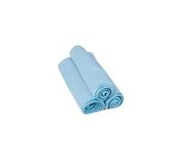 Kavalier Crystal Clear Shine Microfibre Towel Set - Streak-Free Cleaning for Glass & More - 390 GSM - 41x41 cm - 3 Units Pack - Blue