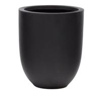 Kave Home Cement Garden Flower Pot Black Diameter 39cm