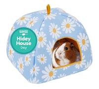 Kavee Fleece Hide House - Cozy Guinea Pig Hideout with Removable Pee Pad - Machine Washable Guinea Pig Bedding - Safe Resting Space for Small Pets - Hideaway for Pet - Daisy