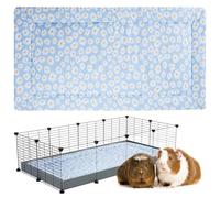 Kavee Fleece Liner - Thick Plush Bedding for Guinea Pig Cages & Rabbit Cage - Machine Washable, Odor-Resistant, Soft Comfort Layer - Safe Alternative to Traditional Pet Bedding - Daisy 150x78cm