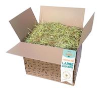 Kavee Premium Timothy Hay for Guinea Pigs - 1st Cut Hay Box Grown in the UK - High Fibre Natural Hay for Rabbits, Chinchillas & Small Pets - Dust-Free & Eco-Friendly Packaging - 1kg