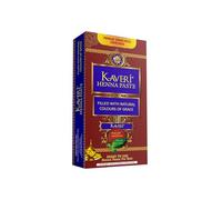 Kaveri Henna Cones Pack of 4 100% Natural Ready to Use Hena Paste For Hair - Natural Dark Auburn Brown Red Color Temporary Henna Hair Dye & Tattoo - Ready To use Tattoo Cones - 25gm Pack of 4