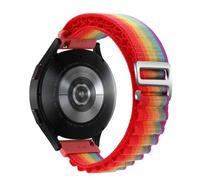 KAVJU 20mm 22mm Band For Samsung Galaxy Watch 6/4/5/Pro/classic/active 2/Gear S3 Alpine Loop Bracelet Correa For HUAWEI GT 2 4 3 Pro Strap(Rainbow,22mm)