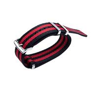 KAVJU 20mm Sweat Proof Soft Watch Band Canvas Nylon Watch Accessories Fit For OMEGA Strap For Speedmaster 300 AT150 AQUA TERRA Belt(E,20mm)