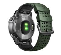 KAVJU For Garmin Fenix 8X Fenix 7X Sport Silicone Watch Band 26mm Replacement Strap For Fenix 6X/6X Pro/5X Plus/Tactix 7 Pro/Enduro 2/Fenix 3/Descent Mk2(Army-black)