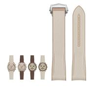 KAVJU For Moonswatch Watch,Soft Silicone Strap For Omega X Swatch MoonSwatch Speedmaster 20mm Watch,Quick Release Waterproof Replacement Strap(Khaki)