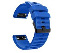 KAVJU Quick Easy Fit Watchband For Garmin Enduro/Tactix Delta Wrist Band Strap for Garmin Descent MK1 MK2 MK2i Bracelet 26mm Correa (Color : Royal blue, Size : For Descent MK2)