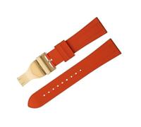KAVJU Soft Fluororubber Watch Band 22mm Flat End For TUDOR Strap M79360.M79363 Stainless Fold Buckle Black Bay 1958 GMT 41mm Pelagos(Red 2)