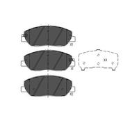 KAVO PARTS KBP-3023 Brake Pad Set, disc brake for HYUNDAI,KIA,SSANGYONG