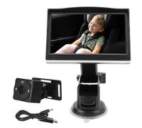 Kavolet 1080P HD Baby Car Camera with Night Vision Function and 360° Rotating Mirror for Toddlers, EasyInstall Monitor for Car Trips