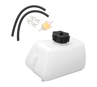 Kavolet 1L Mini Bike Gas Tank, Fuel Tank with Cap, 2 Hoses, Fuel Filter and Snap Rings for 2 Stroke Mini Motorcycle ATV, Complete Accessories