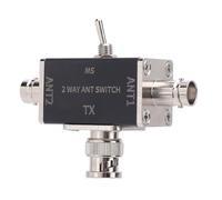 Kavolet 2 Way Antenna Switch Antenna Selector Conversion Switch 100W 0-50MHz BNC Connector 1 Input 2 Outputs with Cutoff and Ground Guard for Various Configuratio