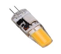 Kavolet 5W G4 LED COB Bulb 600LM Silicone, 2-Pin Bulb Plug and Play for Chandeliers, AC/DC 12V Ceiling Lamp Bulb 360° Light, Soft and No Dazzling, Long Service Life (Warm White)