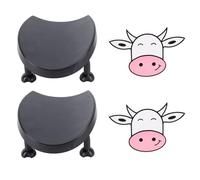 Kavolet Colorful Cow Shape Toilet Paper Holder Stand, Unique Design, Easy Replacement, Decorative Charm, ABS Material, Ideal for Any Bathroom, Freestanding Roll Paper Rack with