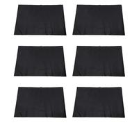 Kavolet Fence Post Protector Guard Post Wrap Fence Sleeves Wooden Wrap 6PCS Black PVC Weatherproof 43x30cm with Strong Adhesive for Mailboxes Deck Railings Fences Porch