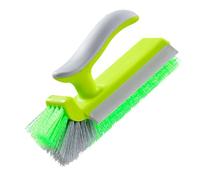 Kavolet Grout Cleaning Brush, Corner Scrubber Brush V Shape Bristles Mirror Water Wiper Scrape and for Shower Bathroom Tiles Kitchen Household (2)