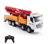 Kavolet Material, Advanced Remote Control Technology, Realistic Design, Durable Performance, Concrete Pump Truck Toys for Boys, 2.4G Remote Control, Die-Cast Construction Vehicles, Christmas