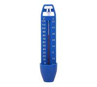 Kavolet PP Material Floating Pool Thermometer with Red Liquid Callout for Easy Temperature Display, 17cm Length,Blue Color