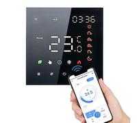 Kavolet Tuya Wi-Fi Smart Thermostat Voice Control Electric Heater 16A Programmable LCD Display Digital Temperature Controller with Touch Screen Compatible with Amazon Google Home