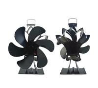 Kavolet Wood Stove Fan Self-Powered Eco-Friendly Fireplace Heater Fan Silent Operation Mini Size for Wood Burning Stove/Pellet/Log Burner