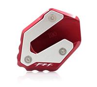 KAVSY Side Stand Plate Pad For 6 R -S2 2004 2005 2006 2007 2009 2008 Motorcycle CNC Kickstand Foot Side Stand Extension Pad Support Plate Enlarge(Red 1)