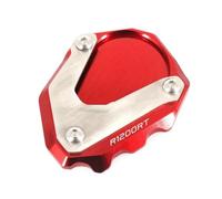 KAVSY Side Stand Plate Pad For R1200RT R1200 RT R 1200RT 2004-2013 Motorcycle CNC Kickstand Foot Side Stand Extension Pad Support Plate Enlarge Stand(Red)