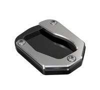 KAVSY Side Stand Plate Pad For SUZUKI DR650 DR650S DR650SE DR650SEM 1996-2023 Motorcycle CNC Side Stand Enlarger Kickstand Enlarge Plate Foot Extension Pad(Silver NO LOGO)