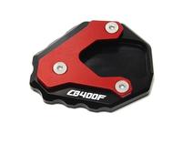 KAVSY Side Stand Plate Pad Motorcycle Kickstand Pad For CB400X/400F CB500X/500F Motorcycle Side Stand Plate Pad Foot Side Stand Kickstand Extension Pad(Red A)