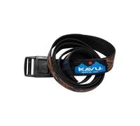 KAVU Burly Belt 1 Inch Nylon Adjustable Waist - Made in America - Navy Rough Cut