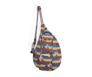 KAVU Mini Rope Bag, Cotton Canvas Crossbody Sling for Travel, Mountain View, One Size, Mini Rope Bag
